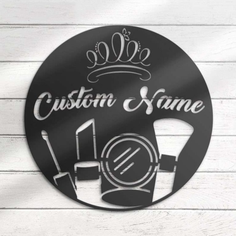 Personalized Queen Beauty Salon Makeup Artist Name Sign Make Up ...
