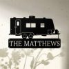 Personalized RV Trailer Monogram Campsite Decor Custom Metal Sign 2