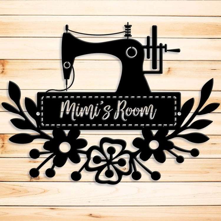 Personalized Sewing Room Sign Sewing Lover Gifts Sewing Custom Metal Sign  Home Decor Mothers Day Gifts - Custom Laser Cut Metal Art & Signs, Gift 