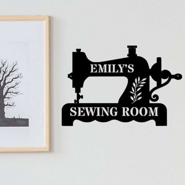 Personalized Sewing Sign Sewing Room Decor Quilting Sign Gifts for Her Mothers Day Gifts