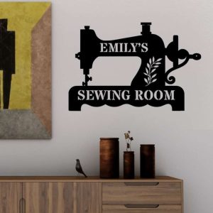 Personalized Sewing Metal Sign, Custom Sewing Room Wall Decor, Mothers  Gifts