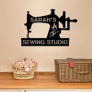 Personalized Sewing Studio Sign Sewing Room Decor Sewing Lovers Gifts Mothers Day Gifts 1