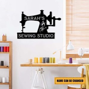 Personalized Sewing Studio Sign Sewing Room Decor Sewing Lovers Gifts Mothers Day Gifts 2