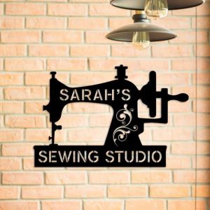 Personalized Sewing Studio Sign Sewing Room Decor Sewing Lovers Gifts Mothers Day Gifts 3