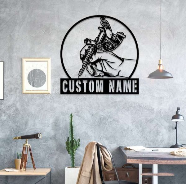 Personalized Tattoo Artist Sign Ink Studio Sign Tattoo Room Decor Home Decor