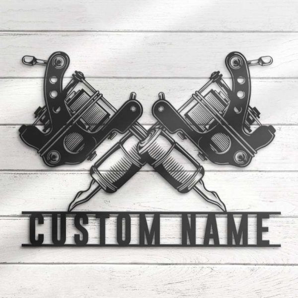 Personalized Tattoo Artist Sign Ink Studio Sign Tattoo Room Decor Man Cave Decor Tattoo Gifts