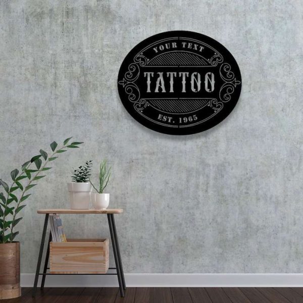 Personalized Tattoo Metal Sign Tattoo Shop Sign Tattoo Artist Gifts Tattoo Lover Gifts