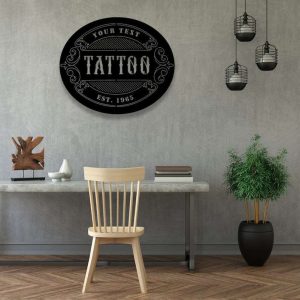 Personalized Tattoo Metal Sign Tattoo Shop Sign Tattoo Artist Gifts Tattoo Lover Gifts