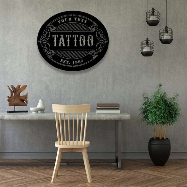 Personalized Tattoo Metal Sign Tattoo Shop Sign Tattoo Artist Gifts Tattoo Lover Gifts