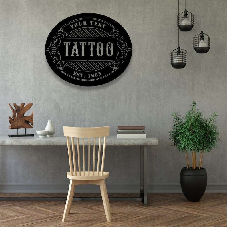 Personalized Tattoo Metal Sign Tattoo Shop Sign Tattoo Artist Gifts Tattoo  Lover Gifts - Custom Laser Cut Metal Art & Signs, Gift & Home Decor