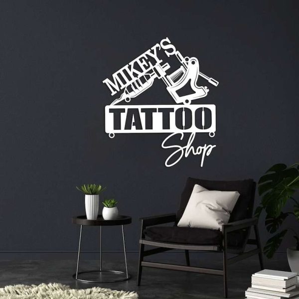 Personalized Tattoo Shop Sign Light Up Tattoo Wall Art Tattoo Lover Gifts Home Decor