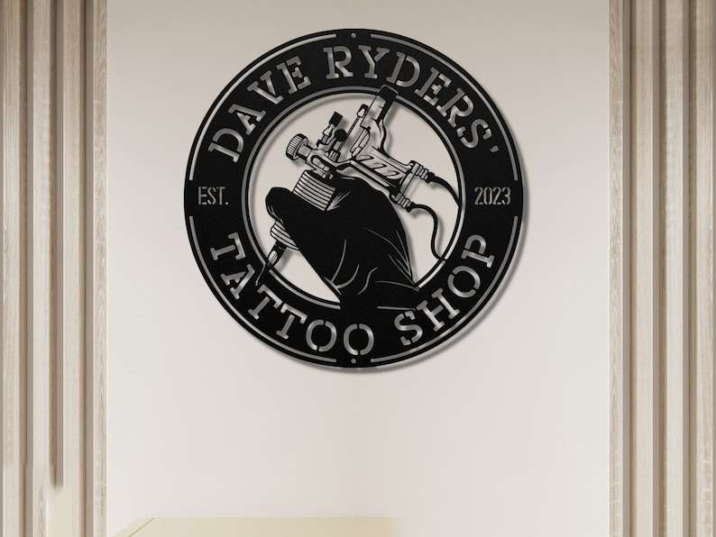 Personalized Tattoo Shop Sign Tattoo Studio Sign Tattoo Business