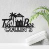 Personalized Tiki Bar Sign Beach Bar Decor Pool Bar Sign Tiki Lounge Sign For Tiki Backyard Pool Housewarming Gift 1