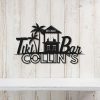 Personalized Tiki Bar Sign Beach Bar Decor Pool Bar Sign Tiki Lounge Sign For Tiki Backyard Pool Housewarming Gift 4