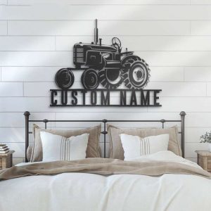 Personalized Tractor Driver Sign Farm Sign Trucker Gift Truck Custom Metal Signs Birthday Gifts 3