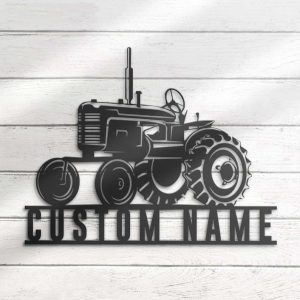 Personalized Tractor Driver Sign Farm Sign Trucker Gift Truck Custom Metal Signs Birthday Gifts 4