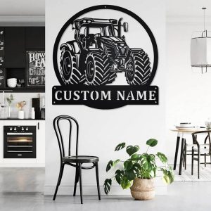 Personalized Tractor Driver Wall Art Birthday Gifts