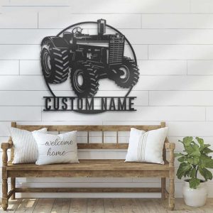 Personalized Trator Driver Sign Farm Tractor Custom Metal Signs Farmhouse Decor Trucker Gifts 2