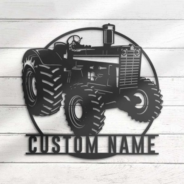 Personalized Tractor Driver Sign Farm Tractor Custom Metal Signs Farmhouse Decor Trucker Gifts