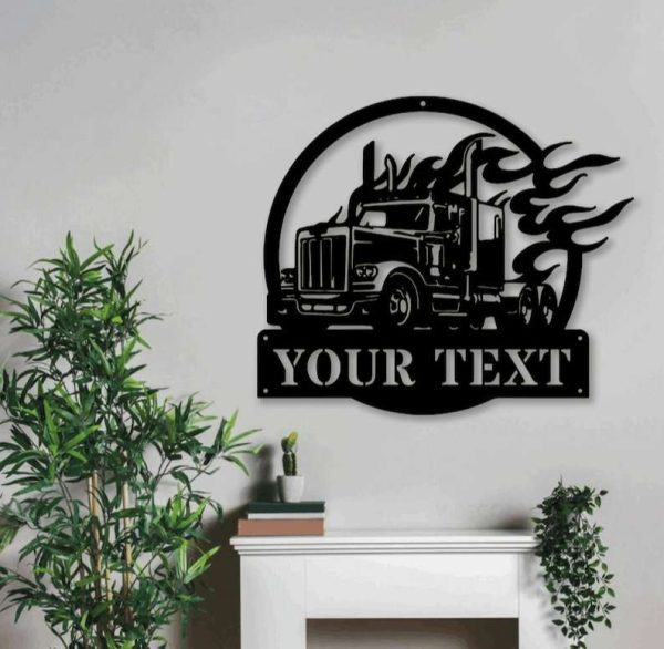 Personalized Trucker Sign Truck Driver Custom Metal Sign Truck Sign Gifts For Trucker