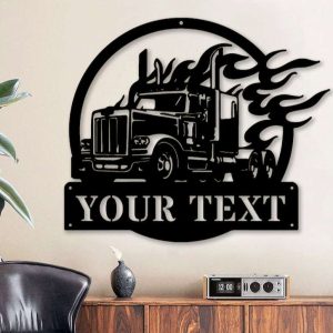 Personalized Trucker Sign Truck Driver Custom Metal Sign Truck Sign Gifts For Trucker