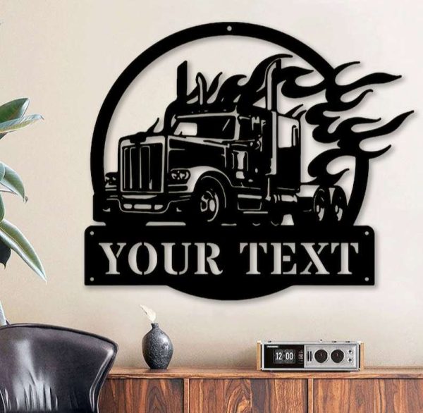 Personalized Trucker Sign Truck Driver Custom Metal Sign Truck Sign Gifts For Trucker