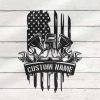 Personalized US Flag Plumbing Tool Sign American Plumber Name Sign Tools Custom Metal Signs Workshop Decor Repairman Gifts 4