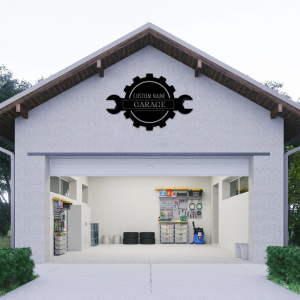 Personalized Workshop Metal Wall Art Custom Garage Name Signs Car Mechanic Repair 2