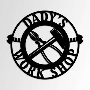 Personalized Workshop Sign Garage Sign Gifts for Dad Man Cave Decor Housewarming Gifts 2