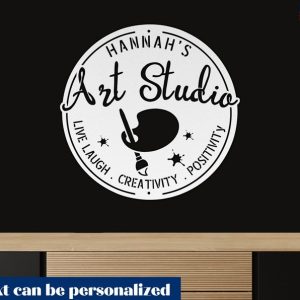 Personlized Art Studio Metal Sign Gift for Painter Artist Creative Craft Room Decor 3