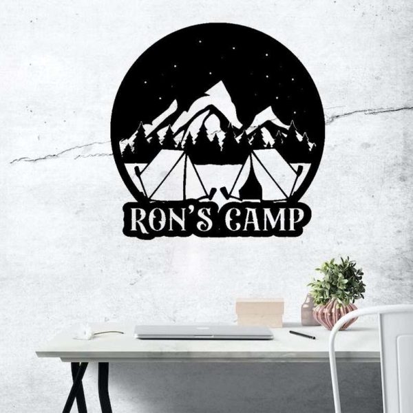 Pesonalized Camp Metal Sign Camper Sign Campfire Sign Camping Lover Sign Outdoor Decor