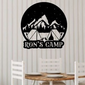 Pesonalized Camp Metal Sign Camper Sign Campfire Sign Camping Lover Sign Outdoor Decor