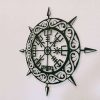 Vegvisir Sign Scandinavian Sign Viking Compass Metal Sign Housewarming Gifts 7