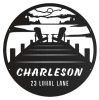 Personalized Adirondack Chairs Address Sign Lake View House Number Plaque Custom Metal Sign 1 1