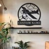 Personalized Airplane Sign Aircraft Hangar Pilot Name Sign Airforce Patriotic Decor Gift Custom Metal Sign 2 2
