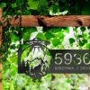 Personalized Alien UFO Bigfoot Sasquatch Address Sign House Number Plaque Custom Metal Sign 2