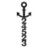 Personalized Anchor Vertical Address Sign House Number Plaque Custom Metal Sign 2