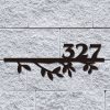 Personalized Bamboo Tree Address Sign House Number Plaque Custom Metal Sign 2
