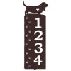 Personalized Basset Hound Paw Prints Address Sign House Number Plaque Custom Metal Sign 1