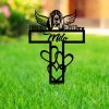Personalized Basset Hounds Memorial Sign Yard Stakes Pet Grave Marker Cemetery Decor Custom Metal Sign 3