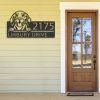 Personalized Beagle Dog Cute Puppy Address Sign House Number Plaque Custom Metal Sign 2