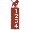 Personalized Beagle Paw Prints Address Sign House Number Plaque Custom Metal Sign 1