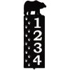 Personalized Bear Tracks Lodge Decor Address Sign House Number Plaque Custom Metal Sign 1