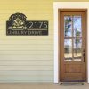 Personalized Bernese Mountain Dog Cute Puppy Address Sign House Number Plaque Custom Metal Sign 2