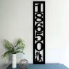 Personalized Bigfoot American Flag Address Sign Vertical House Number Plaque Custom Metal Sign 1