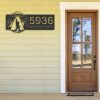 Personalized Bigfoot Sasquatch UFO Address Sign House Number Plaque Custom Metal Sign 2