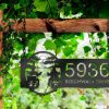 Personalized Biker Brothers Sunset Motocycle Rider Address Sign House Number Plaque Custom Metal Sign 2