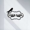 Personalized Bird Treehouse Address Sign House Number Plaque Custom Metal Sign 1