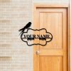 Personalized Bird Treehouse Address Sign House Number Plaque Custom Metal Sign 3