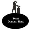 Personalized Blacksmith Oval House Plaque Custom Metal Sign 1 1